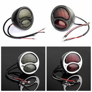 Motorcycle LED Taillight For Harley Chopper Bobber Cafe Racer Duolamp Vintage Rear Stop Tail Lamp Brake Running Light - pazoma