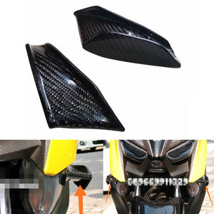 Universal Broken Wind Wing Fairing Cover GP Style Aero Dynamic Wing Kit Fixed Winglet Yamaha YZF R1 R6 R3 R25 BMW S1000RR Superbike Scooter Carbon - pazoma