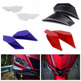 MotoGP Style Aero Dynamic Broken Wind Wing Kit Fixed Winglet Fairing Cover Universal KAWASAKI Ninja H2 H2R ZR ZX Z1000 Superbike Scooter - pazoma