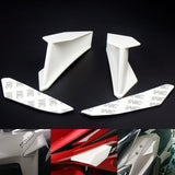 MotoGP Style Aero Dynamic Broken Wind Wing Kit Fixed Winglet Fairing Cover Universal KAWASAKI Ninja H2 H2R ZR ZX Z1000 Superbike Scooter - pazoma