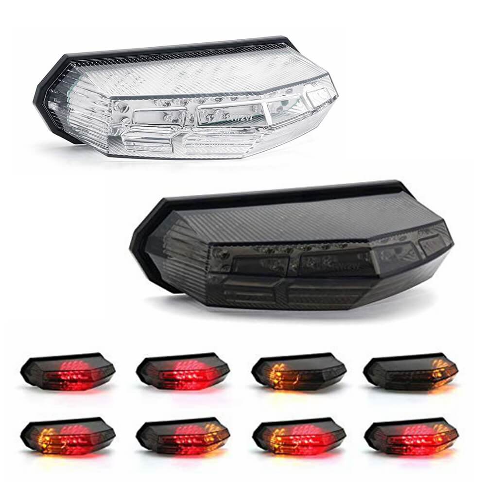 Motorcycle Universal 3 in 1 LED Taillight W/ Turn Signal Brake Light