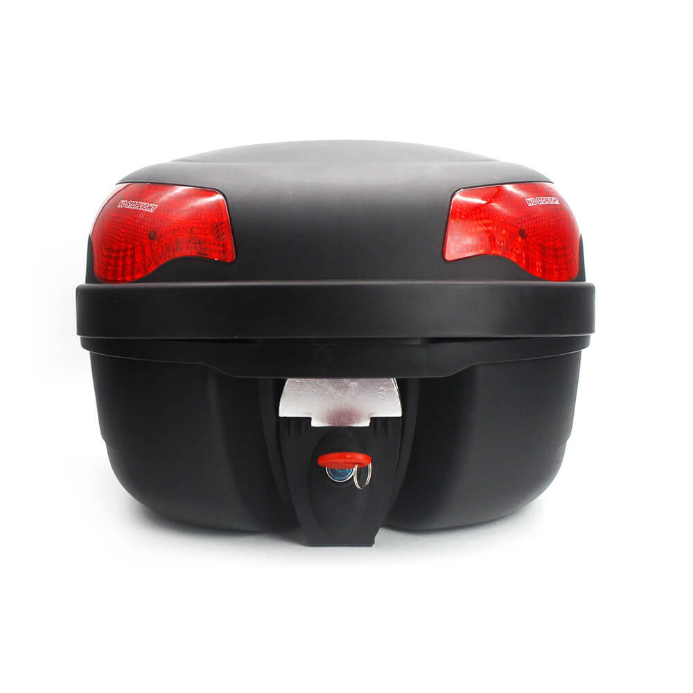28L Motorcycle Tail box Helmet Top Case Luggage Storage Trunk Carrier Mount Rack Scooter Universal - pazoma