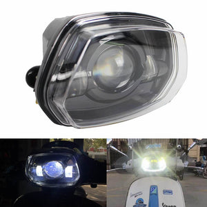 Vespa Sprint 150 GL Super GTR LED Headlight Replacement Front Headlamp with High Low Beam - pazoma