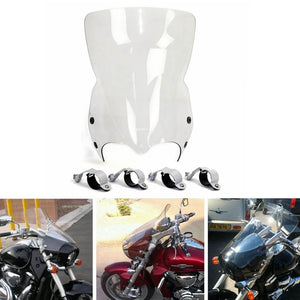 Suzuki Boulevard M109R B.O.S.S. M1800R Intruder VZR1800 M50 M90 M800 M1500 Tall Touring Sport 10in Windshield Windscreen 2006-2019 - pazoma