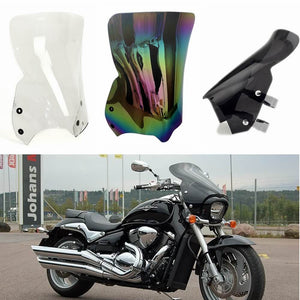 Suzuki Boulevard M109R B.O.S.S. M1800R Intruder VZR1800 M50 M90 M800 M1500 Tall Touring Sport 10in Windshield Windscreen 2006-2019 - pazoma