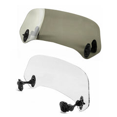 thumbnail image 2 of Adjustable Clip-On Windshield Extension Spoiler Deflector For Motorcycle | Light Gray 2 of 3