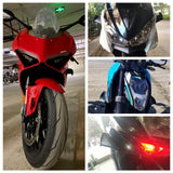 Universal Broken Wind Wing Fairing Cover GP Style Aero Dynamic Wing Kit Fixed Winglet Yamaha YZF R1 R6 R3 R25 BMW S1000RR Superbike Scooter - pazoma