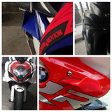 MotoGP Style Universal Aero Dynamic Broken Wind Wing Kit Fixed Winglet Fairing Cover For Ducati SUZUKI GSXR Honda CBR Superbike Scooter - pazoma