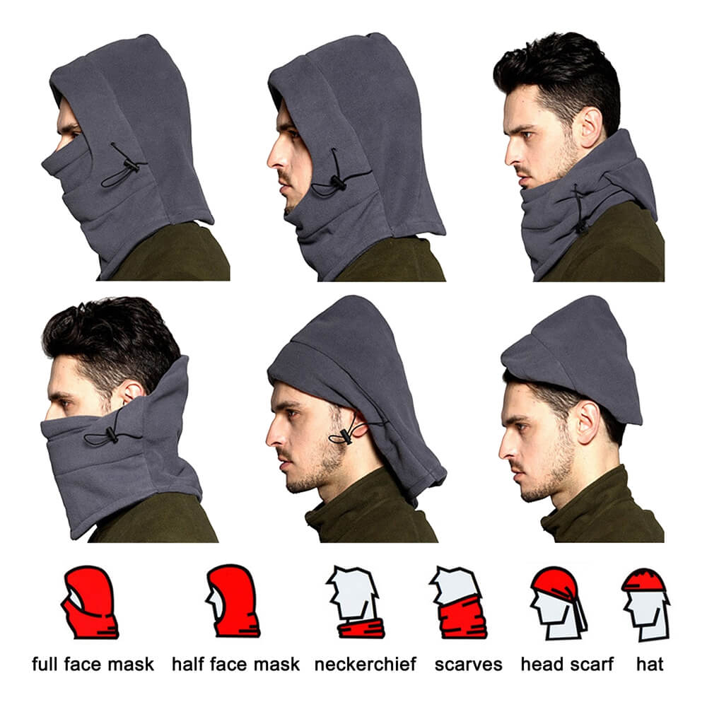 1 Pc Motorcycle Mask Balaclava Cycling Winter Warm Mask Full Face Windproof  Thickened Head Cover Ski Mask Outdoor Sports Scarf Hat Casco Moto Hood Mask