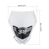 YAMAHA WR250F WR450F LED Headlight MX Enduro Dirt Bike Motorcross Off-Road Headlamp 2012-2019 White - pazoma