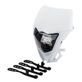 YAMAHA WR250F WR450F LED Headlight MX Enduro Dirt Bike Motorcross Off-Road Headlamp 2012-2019 White - pazoma