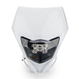 YAMAHA WR250F WR450F LED Headlight MX Enduro Dirt Bike Motorcross Off-Road Headlamp 2012-2019 White - pazoma
