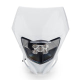 YAMAHA WR250F WR450F LED Headlight MX Enduro Dirt Bike Motorcross Off-Road Headlamp 2012-2019 White - pazoma