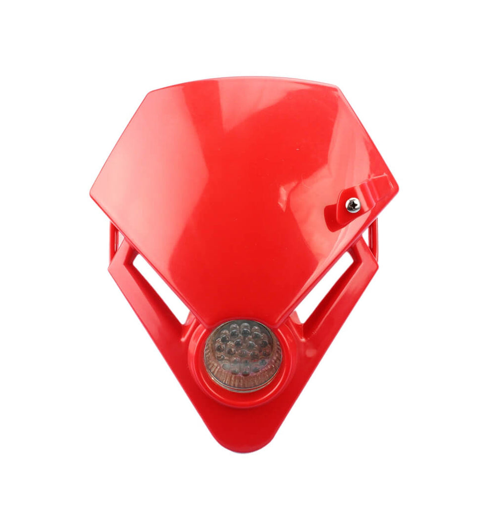 Black Headlamp Mini Motorcycle Streetfighter Enduro Headlight LED For GSX ZXR CBR CBF Hornet Fazer - pazoma