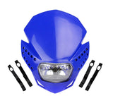 Motorcycle Universal Enduro Cross Dual Sport Off-Road Streetfighter Dirt bike LED Headlight Headlamp - pazoma