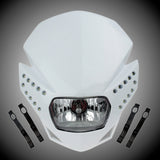 Motorcycle Universal Enduro Cross Dual Sport Off-Road Streetfighter Dirt bike LED Headlight Headlamp - pazoma