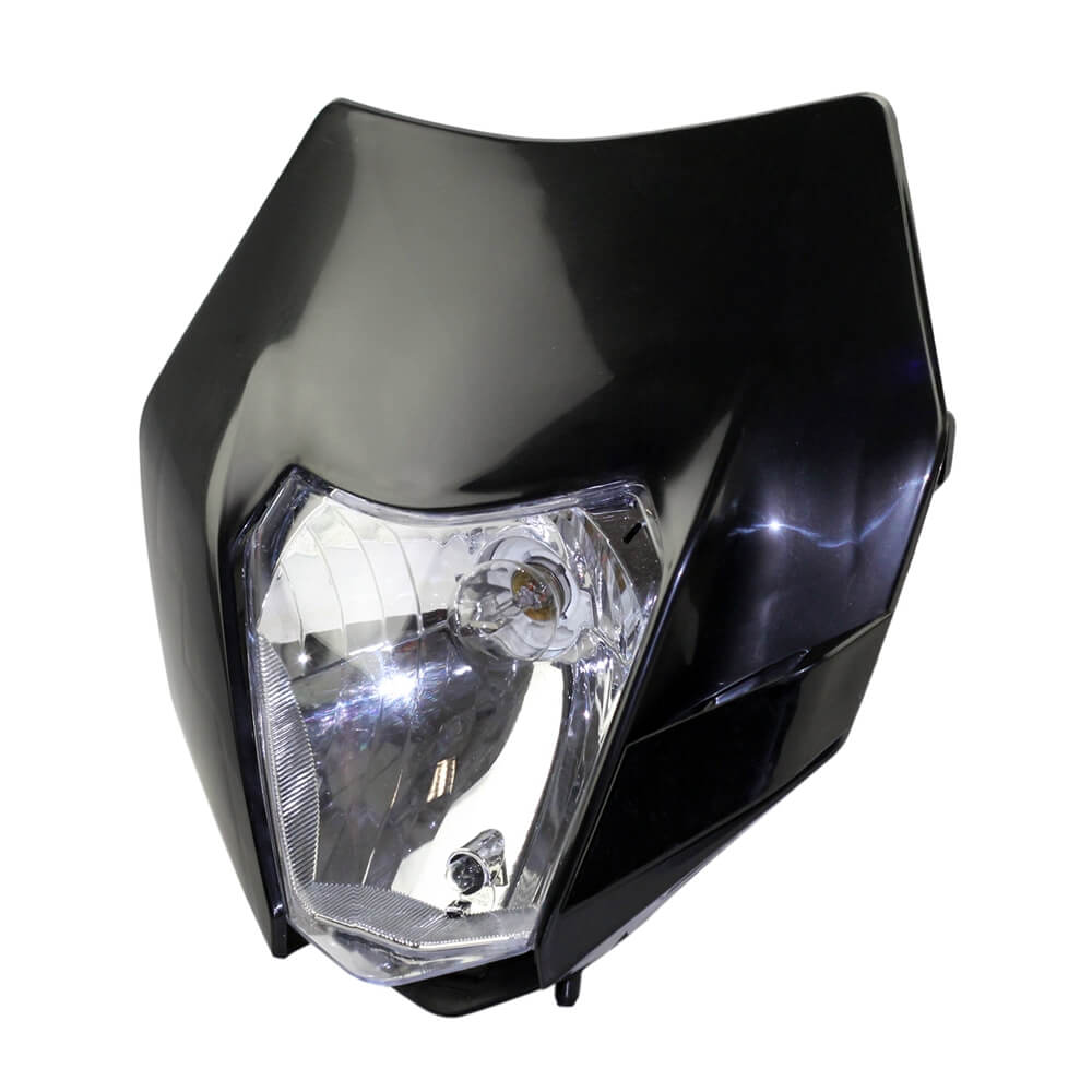 Headlight Cemoto in KTM EXC Style 1999-2003 white, Bilux, without