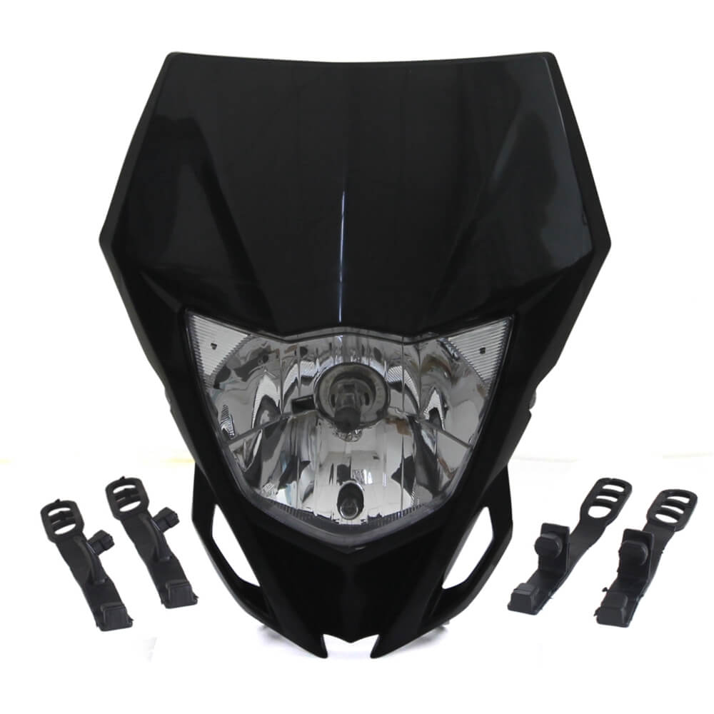 Black Replacement Headlight For Yamaha YZ450, WR450, WR250 – Unbranded/Generic