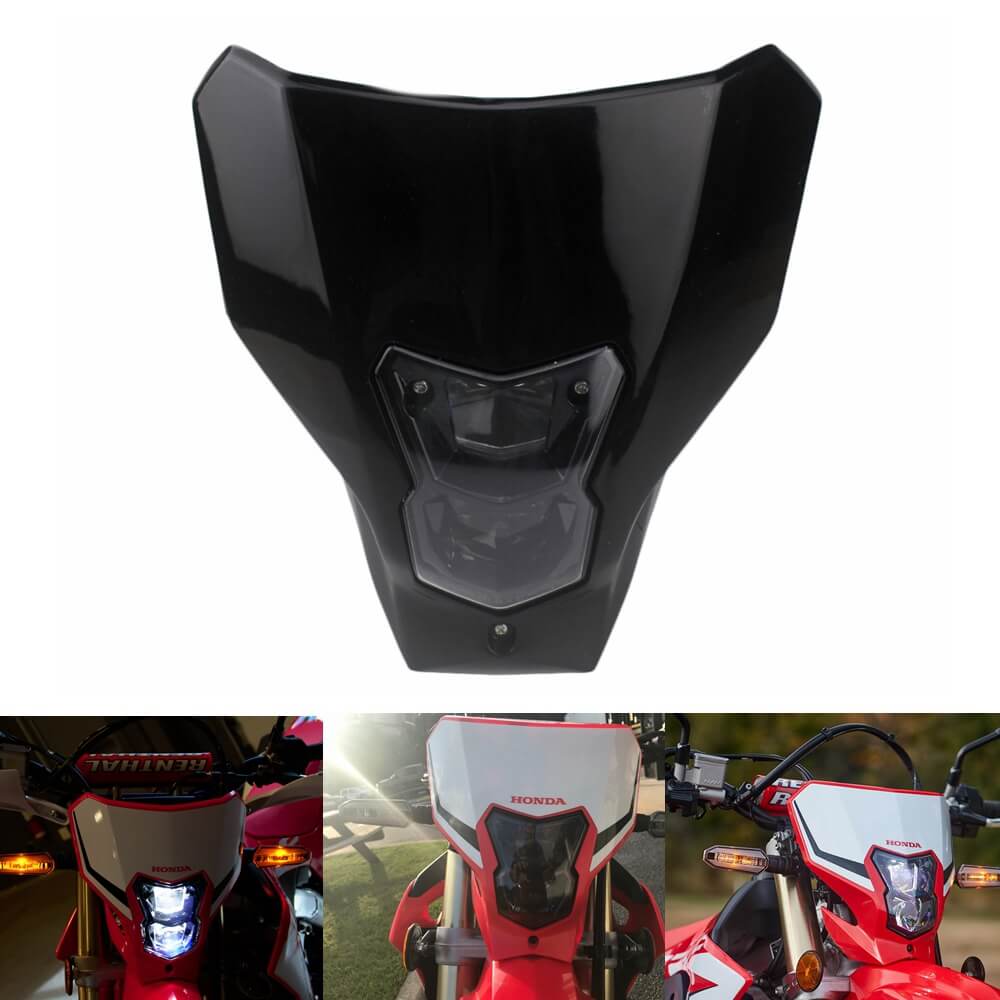 Honda CRF450L CRF450XR 2019-2020 Motocross Dirt Bike LED Headlight Dual Sport Twin Headlamp - pazoma