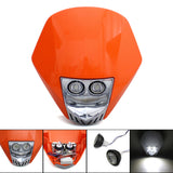 Dirt Bike Off-road Streetfighter Enduro Motocross Supermoto LED Headlight Head Lamp Fairing For Suzuki Honda Yamaha Kawasaki - pazoma