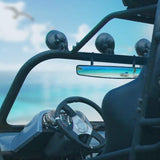 15" Ultra Clear SXS UTV Mirror with 1.75" Clamps Convex Design Compatible with Polaris RZR 800 900 1000 Turbo PRO XP Pioneer 1000 Arctic Cat Wildcat - pazoma