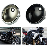 7" Motorcycle Lighthouse Motor Scooter Vintage Head Lamp Light Covers Headlight Headlamp Housing Universal 7 Inch For Harley Cafe Racer - pazoma