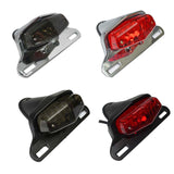 LED Lucas Style Fender Mount Taillights Brake License Plate Light Lamp for Harley Triumph Cafe Racer Vintage Chopper