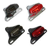 LED Lucas Style Fender Mount Taillights Brake License Plate Light Lamp for Harley Triumph Cafe Racer Vintage Chopper - pazoma