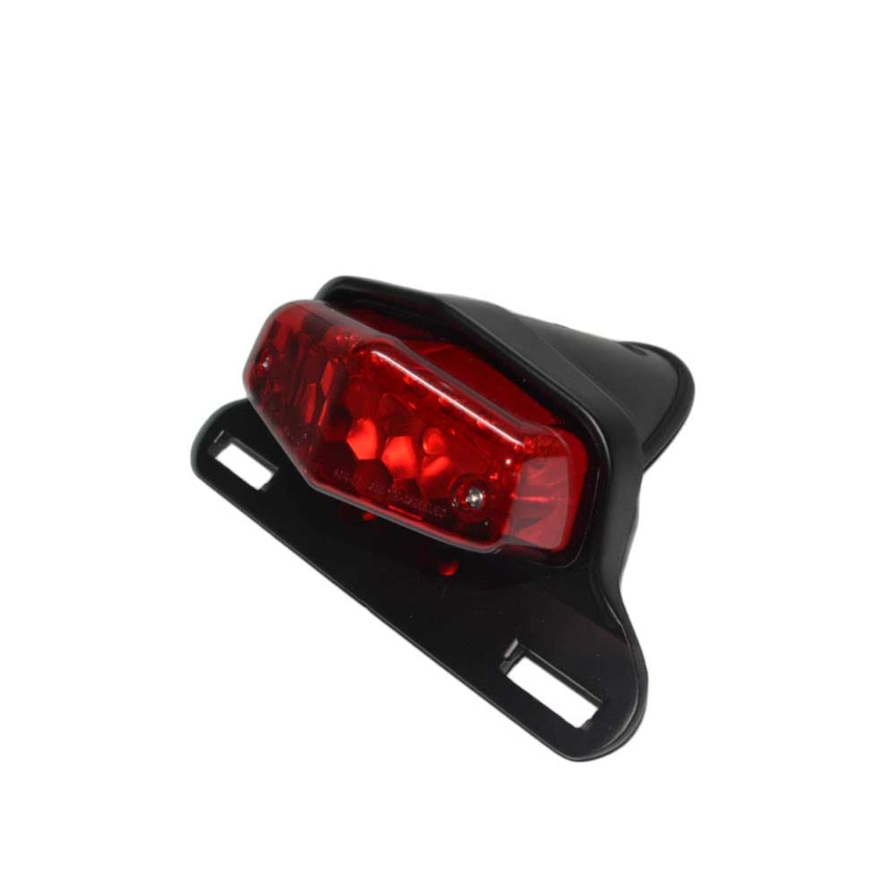 LED Lucas Style Fender Mount Taillights Brake License Plate Light Lamp for Harley Triumph Cafe Racer Vintage Chopper - pazoma