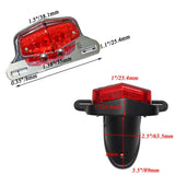 Motorcycle LED Tailight For Honda Triumph Bonneville BSA Norton Scrambler Lucas Tail Light Rear Light w/ License Plate Light - pazoma