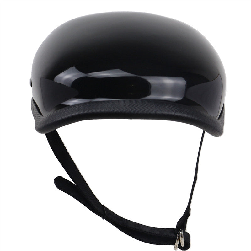 classic gloss black novelty motorcycle helmet Leisure style motorcycle helmet half face retro motorbike helmet vintage Berets Design light weight for man and woman TT&CO Matte Black / XXL