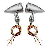 Motorcycle 3 in 1 LED Turn Signal w/Taillight Brake Blinker Light For Harley Cruiser Chopper Indicator Lights Pair 10mm - pazoma