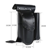 Motorcycle Black Crash Bar Saddlebag Guard Bag With Water Bottle Holder For Harley Touring Road King Electra Glide Road Glide - pazoma